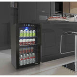 Vinotemp 80-Can Capacity Residential Black Freestanding Beverage Center