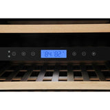 Thor Kitchen 46-Bottle Capacity Stainless Steel Dual Zone Cooling Built-In/Freestanding Wine Chiller