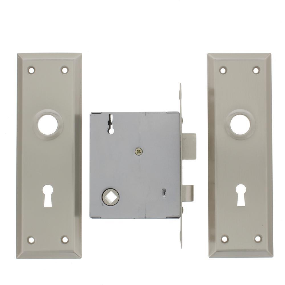 Old Time Mortise Entry Skeleton Key Lock Set with Passage Lock Door Knob - Super Arbor