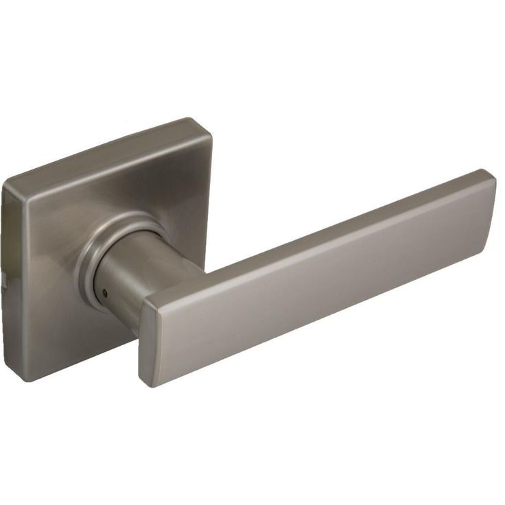 Westwood Matte Black Hall and Closet Door Lever with Square Rose