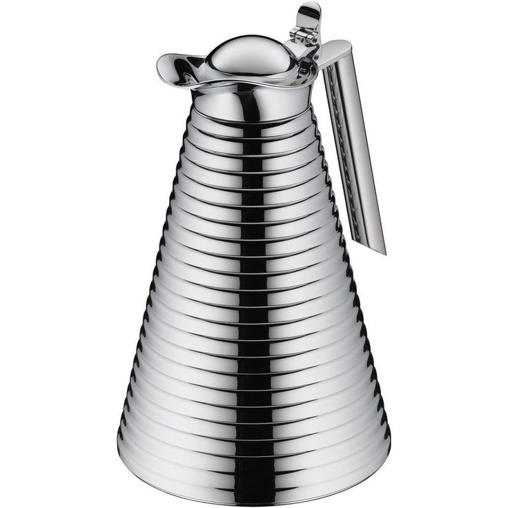 Glass Vacuum Copper Carafe in Chrome-Plated