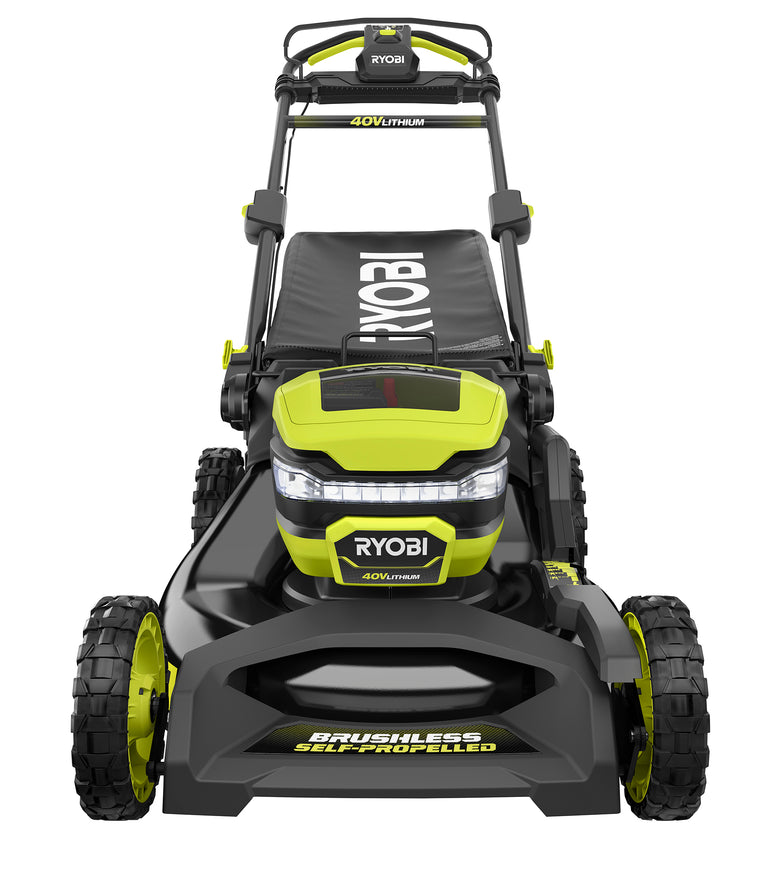 RYOBI 21 in. 40V Brushless Self-Propelled Cordless Lawn Mower with 7.5Ah Battery and Charger