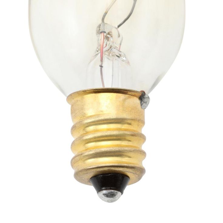 Titan Lighting Ogden Collection 40-Watt Incandescent T6 Candelabra Filament Light Bulb - Vintage Style Light Bulb