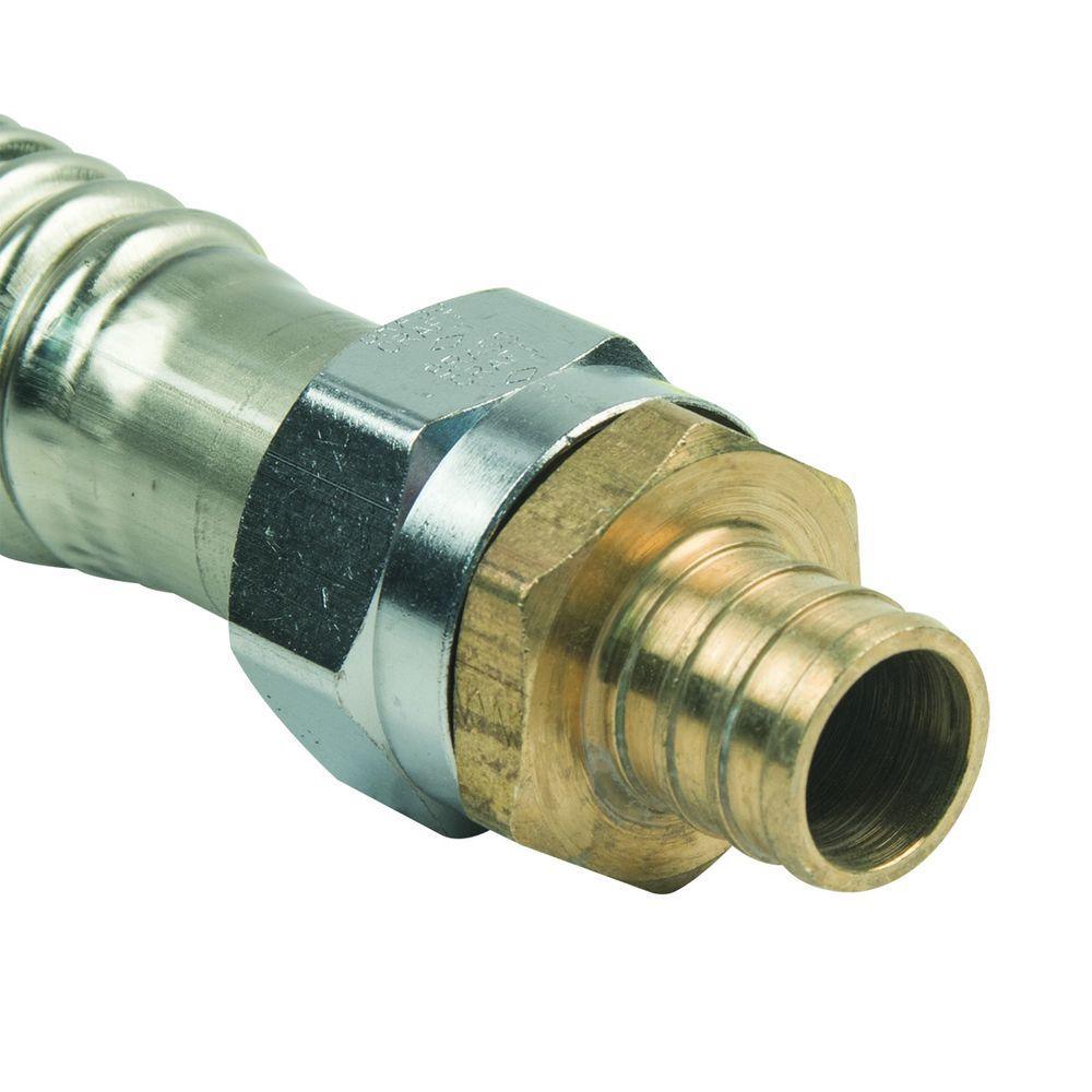 ProCoat 3/4 in. FIP x 3/4 in. PEX Barb x 18 in. Coated Stainless Steel Water Heater Connector (3/4 in. I.D.) - Super Arbor