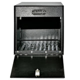 Mail Manager Street Safe Black Post-Mount Mailbox with High Security Reinforced Rear Locking System - Super Arbor