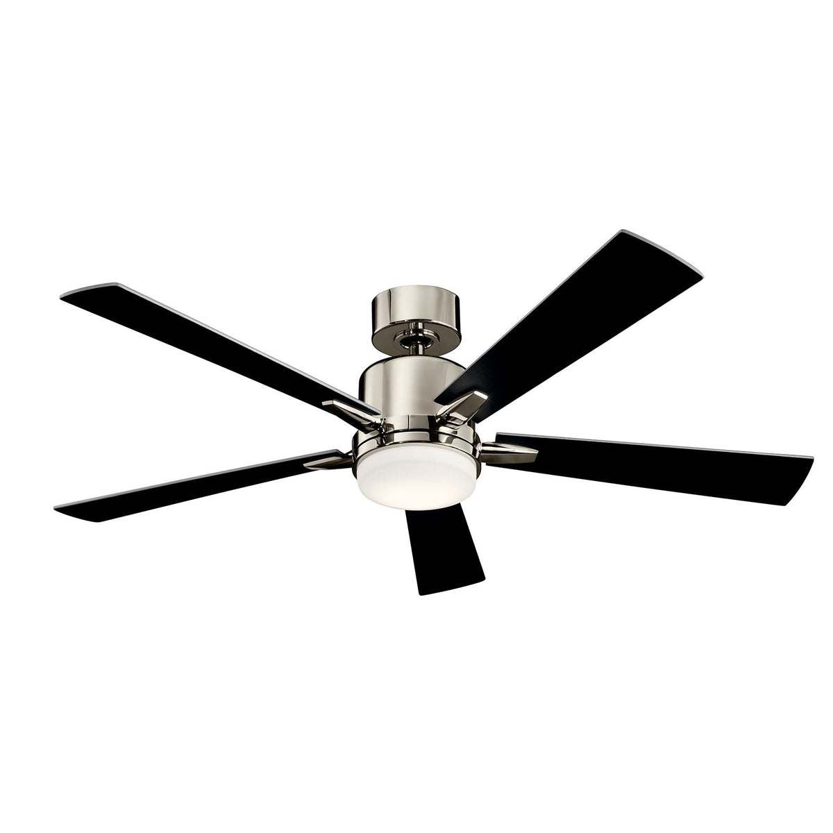Kichler Lucian 52-in Polished Nickel LED Indoor/Outdoor Ceiling Fan with Wall-Mounted Control, 5-Blade