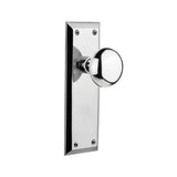 New York Plate 2-3/8 in. Backset Oil-Rubbed Bronze Privacy Bed/Bath New York Door Knob - Super Arbor