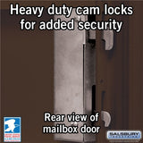 Cluster Box Unit with 4 Doors and 2 Parcel Lockers in Bronze with USPS Access