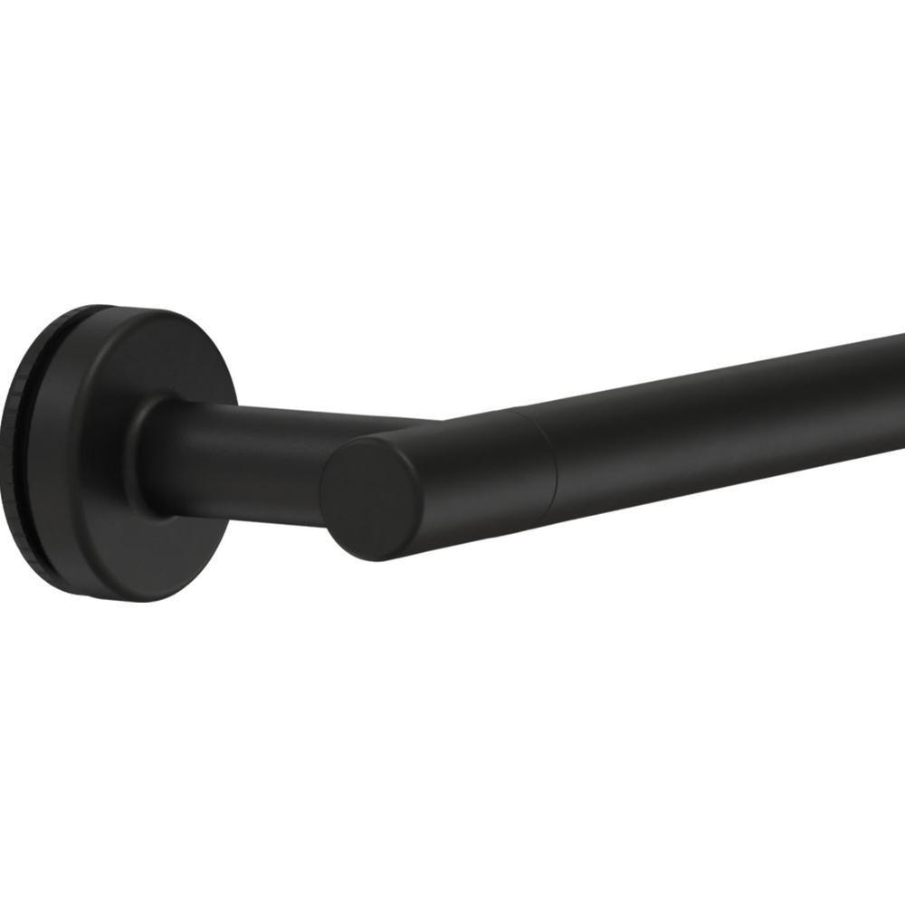 Lyndall 60 in. x 71-1/2 in. Frameless Mod Soft-Close Sliding Shower Door in Matte Black with 1/4 in. (6 mm) Clear Glass - Super Arbor