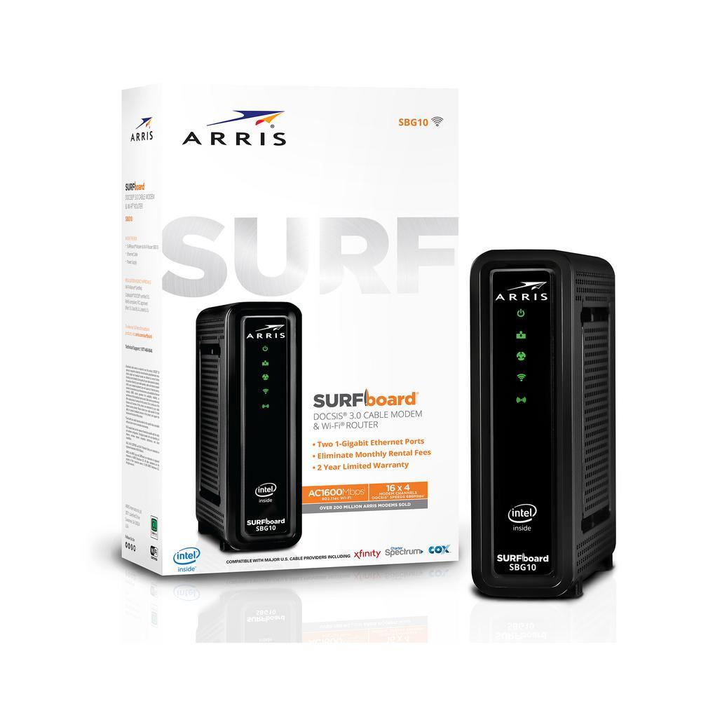 SURFboard SBG10 DOCSIS 3.0 Cable Modem and Wi-Fi Router - Super Arbor