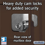 Cluster Box Unit with 13 Doors and Parcel Locker in Bronze with USPS Access