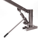 Stark 1100 lbs. Capacity Hitch Mounted Crane Hydraulic Lift Hoist for Pickup Trucks - Super Arbor