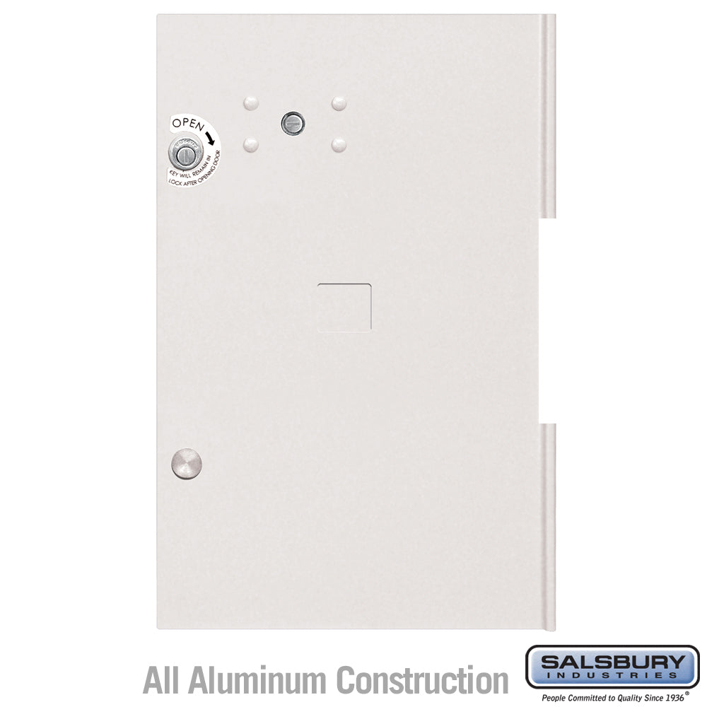 Replacement Parcel Locker Door with Tenant Lock for Large Parcel Lockers - White