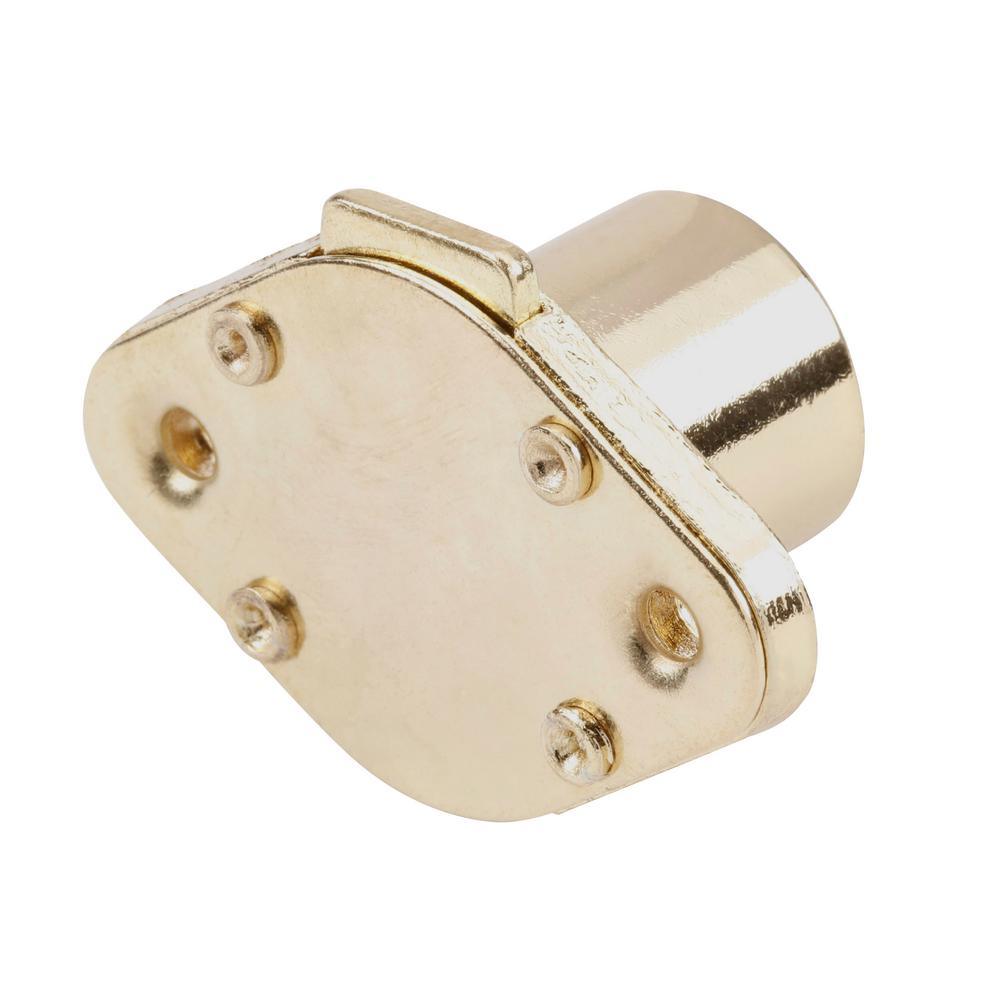 Drawer and Cabinet Lock, 7/8 in., Diecast, Brass Plated, Yale Keyway - Super Arbor