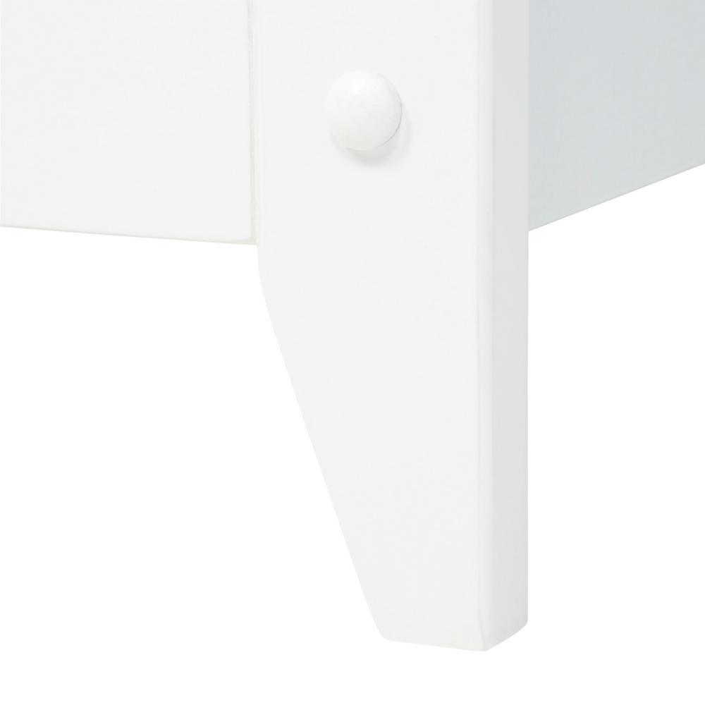 28-1/2 in. W x 36 in. H x 12-1/2 in. D Wood Bathroom Linen Storage Floor Cabinet in White - Super Arbor