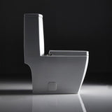 0.8 GPF/1.28 GPF Dual Flush Round Shape Ceramic Elongated Toilet Including Toilet Round Only Seat in White