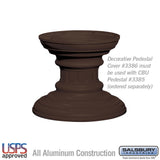 Salsbury Regency Decorative Pedestal Cover – Short Bronze for CBU Pedestal #3385