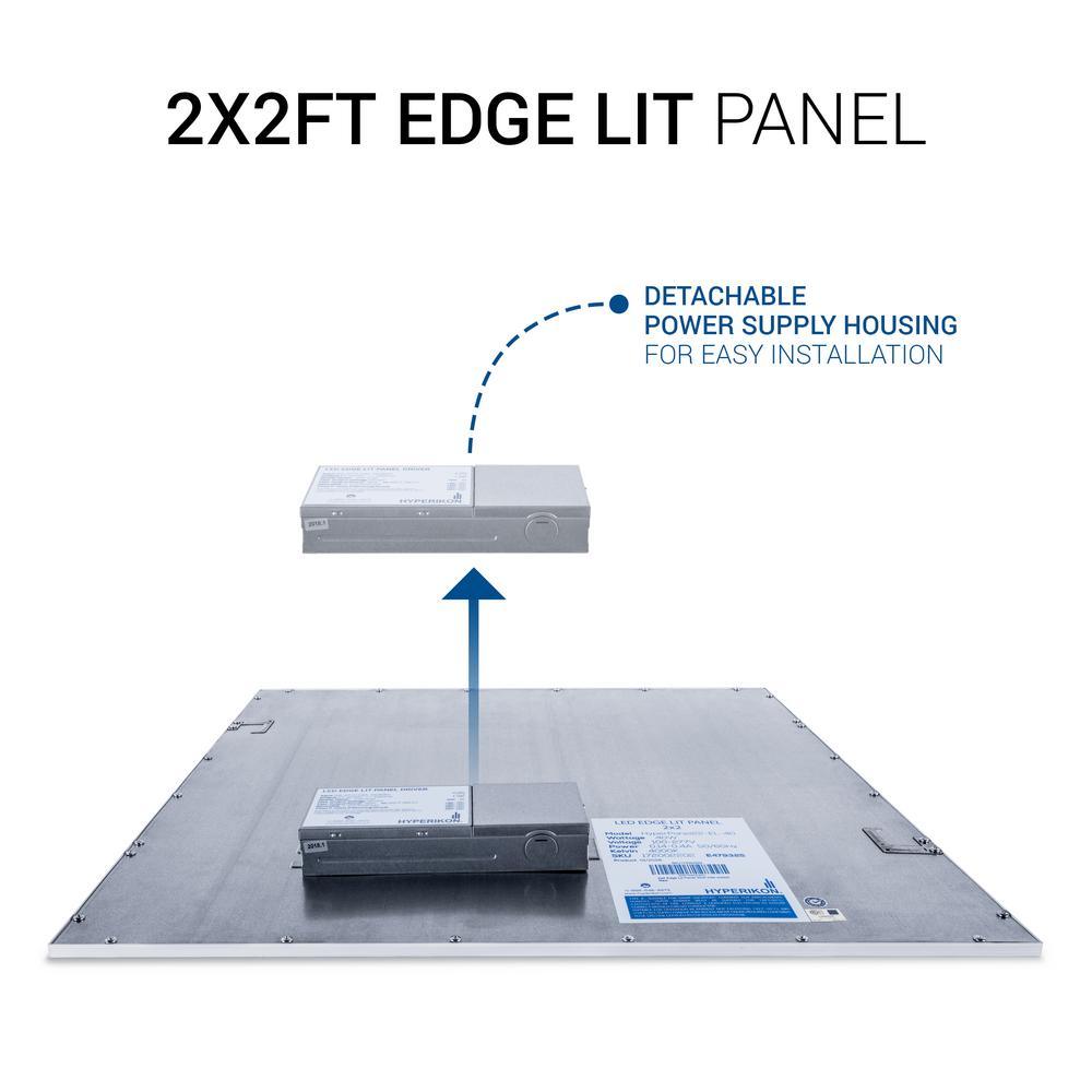 2 ft. x 2 ft. White Integrated LED Dimmable Edge Lit Panel, 4000K (4-Pack) - Super Arbor