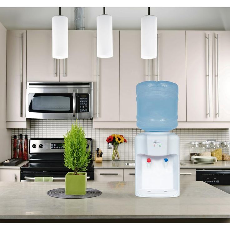 Hot and Cold Tabletop Water Dispenser in White