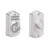 Camelot Satin Nickel Keypad Electronic Door Lock Deadbolt - Super Arbor
