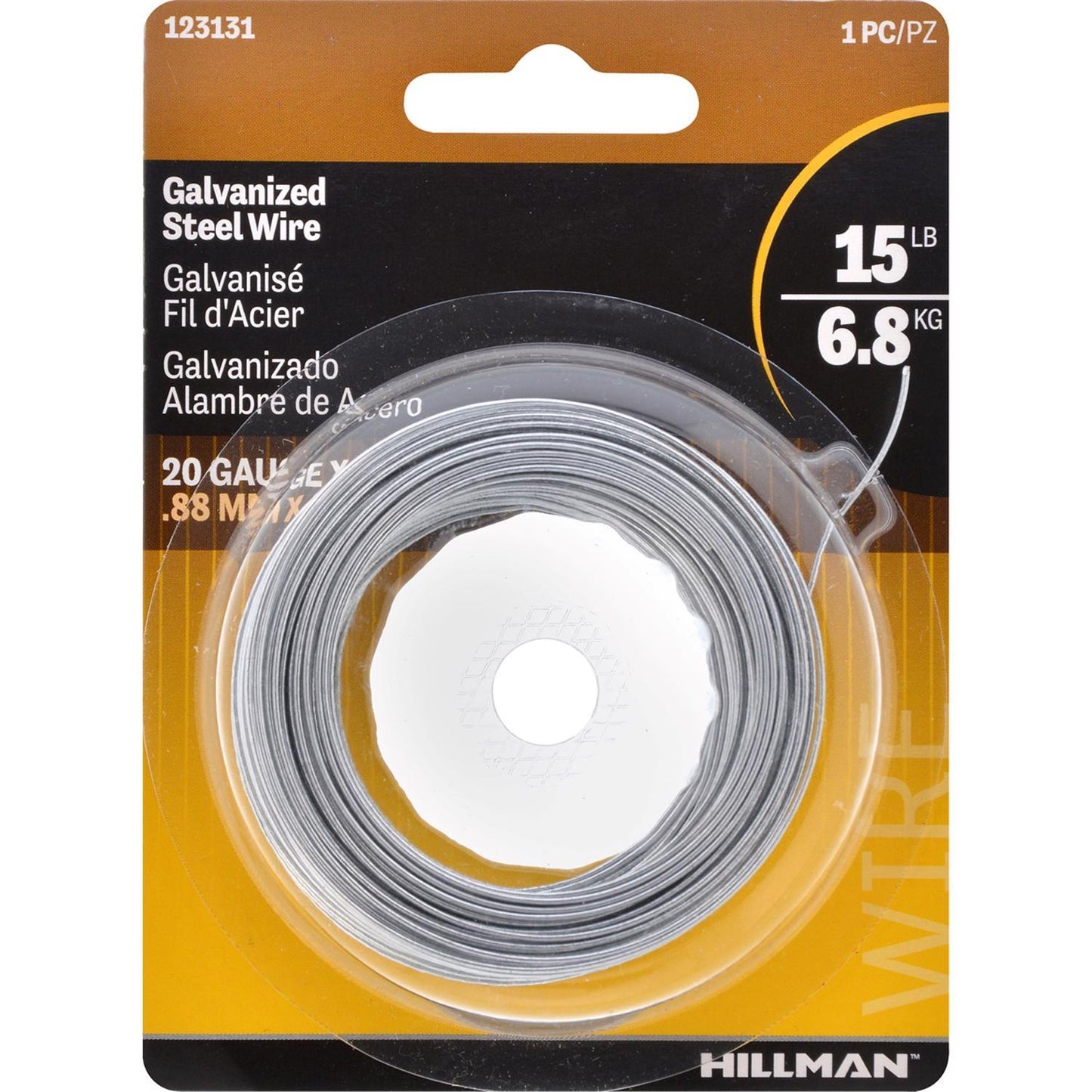 Hillman 75 ft. Galvanized Steel Wire, 20 Gauge
