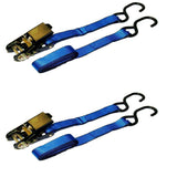 15 ft. x 1 in. 1500 lbs. Ratchet Tie-Down Strap (2-Pack) - Super Arbor