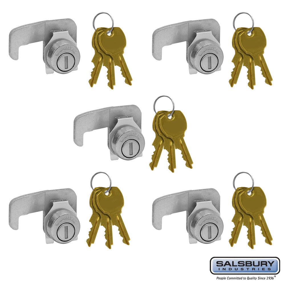 Standard Replacement Locks for F Series CBU Door - 5 Pack with 3 Keys per Lock