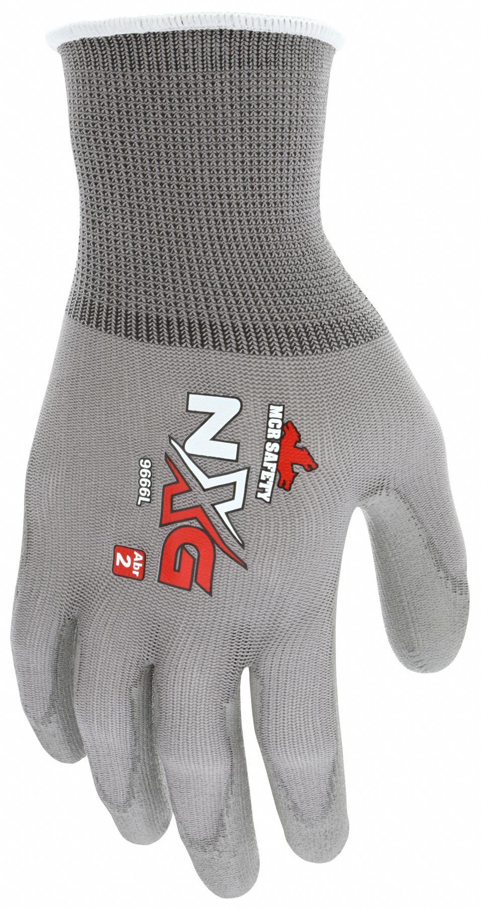 MCR SAFETY NXG 9666 2XL Grey Polyurethane Coated Gloves