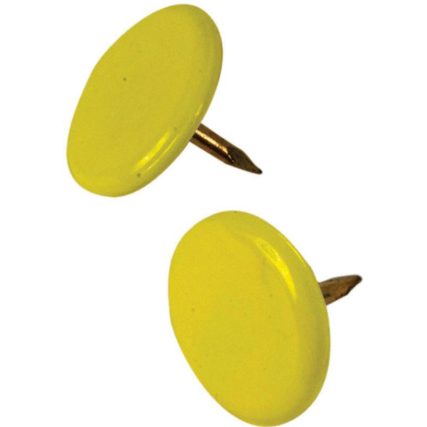 Hillman 0.375 in. Yellow Steel Thumb Tacks, 40-Pack