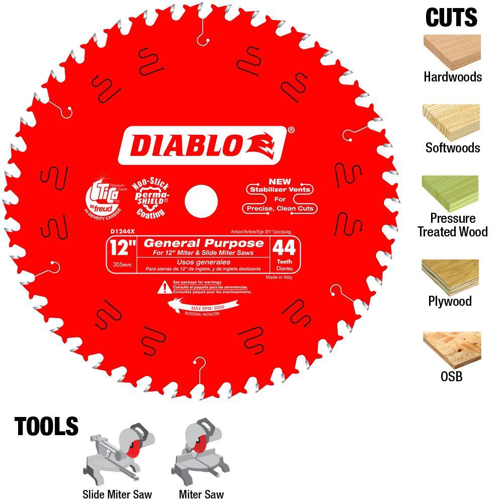12 in. x 44-Teeth General Purpose Saw Blade - Super Arbor
