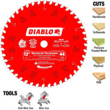 12 in. x 44-Teeth General Purpose Saw Blade - Super Arbor