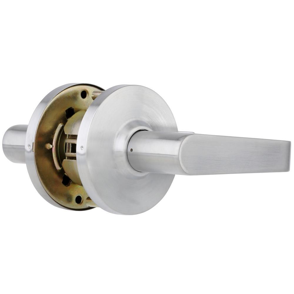 Commercial 2-3/4 in. Satin Chrome Heavy Duty Passage Hall/Closet Door Lever - Super Arbor