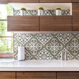 Merola Tile Evoque Carthusian 9-3/4 in. x 9-3/4 in. Porcelain Floor and Wall Tile, Beige (10.88 sq. ft./Case)