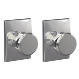 Custom Bowery Matte Black Century Trim Dummy  Door Knob (2-pack) - Super Arbor