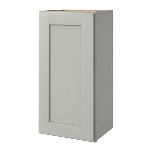 allen + roth Stonewall 15-in W x 36.125-in H x 12-in D Stone Maple Door Wall Semi-Custom Cabinet