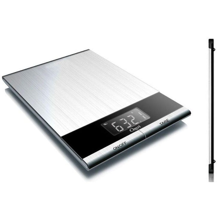 Ultra Thin Professional Digital Kitchen Food Scale in Elegant Stainless Steel