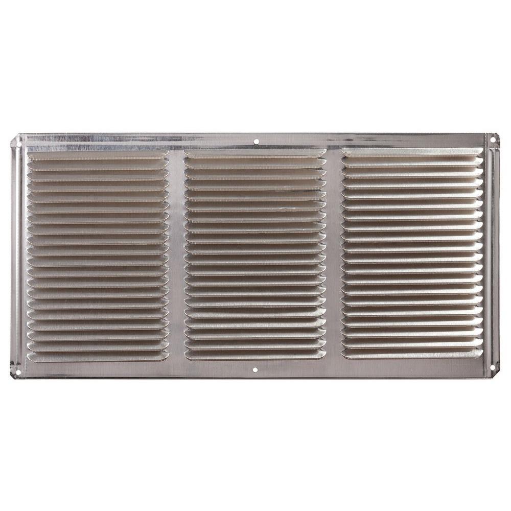 16 in. x 8 in. Aluminum Under Eave Soffit Vent in White - Super Arbor