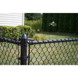 Everbilt 1-3/8 in. Dia x 10 ft. 6 in. 17-Gauge Galvanized Steel Chain Link Fence Black Top Rail