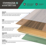 STAINMASTER PetProtect Cheltenham Hickory 12-mm T x 7-1/2-in W x 50-in L Waterproof Wood Plank Laminate Flooring (23.69-sq ft / Carton)