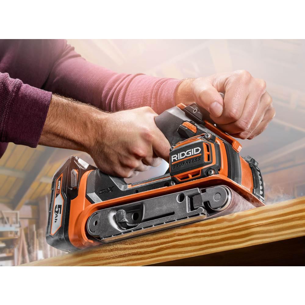 18-Volt Cordless 2-Tool Combo Kit with OCTANE Brushless Jig Saw and Brushless 3 in. x 18 in. Belt Sander (Tools Only) - Super Arbor