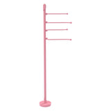 Allied Brass Satin Brass Freestanding Towel Rack