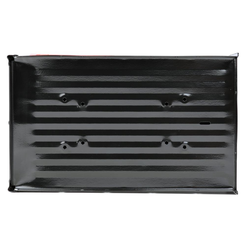 Marshall Large, Locking, Steel, Post-Mount Mailbox, Black - Super Arbor