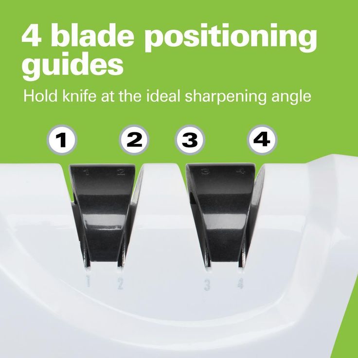 2-Stage Variable-Grit Diamond Coated Electric Knife Sharpener