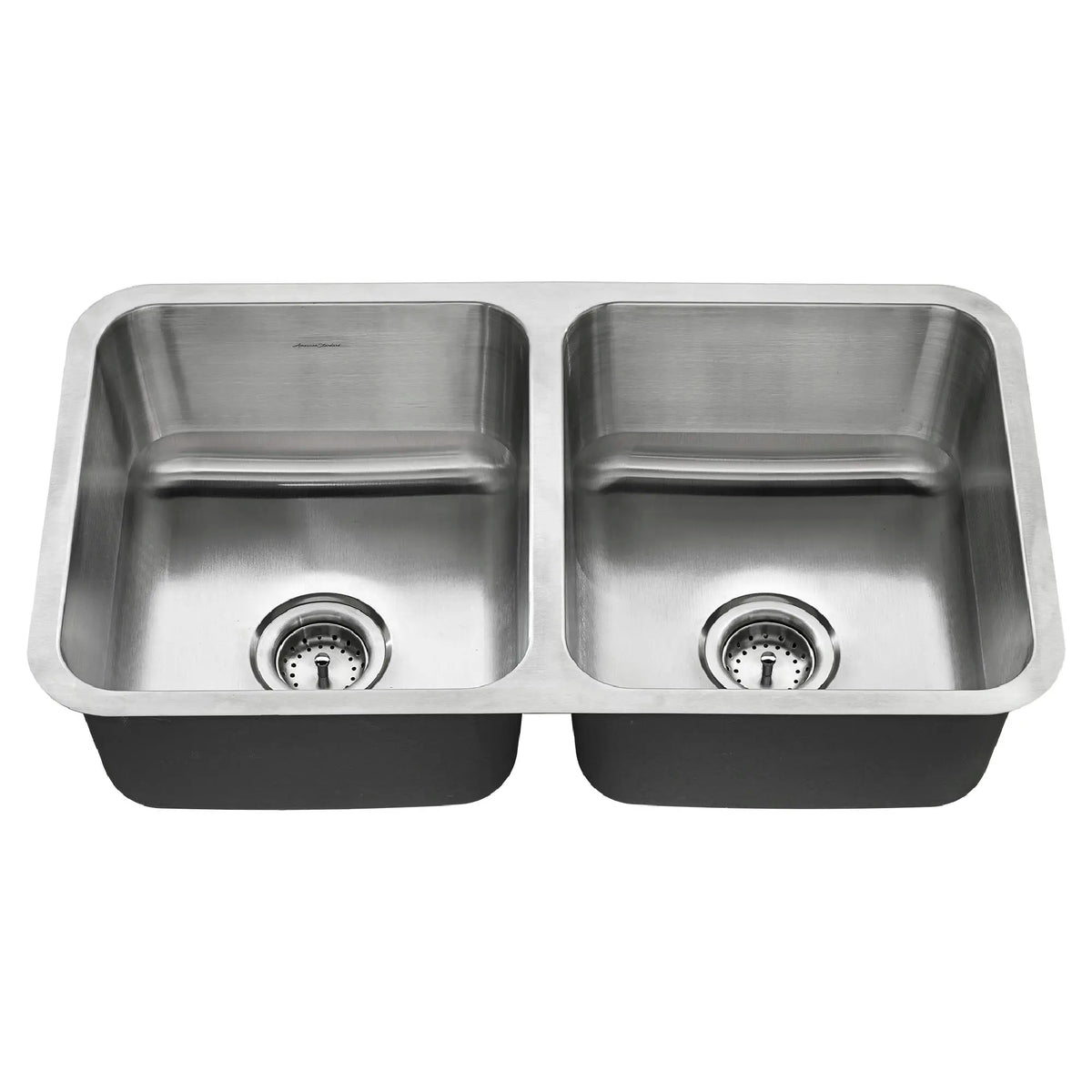 American Standard Danville 32 x 18-in Stainless Steel Double Equal Bowl Undermount Residential Kitchen Sink