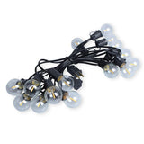 Indoor and Outdoor 50 ft. Black Warm White LED Plug-in String Light, 50-Light Bulbs Included