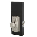 Camelot Satin Nickel Electronic Door Lock with Georgian Door Knob Featuring Flex Lock - Super Arbor