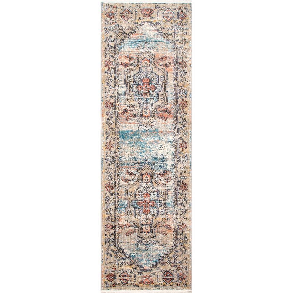 Marley Cardinal Cartouche Beige 9 ft. x 12 ft. Area Rug - Super Arbor