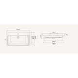 Nameeks Arica Wall Mounted Bathroom Sink in White