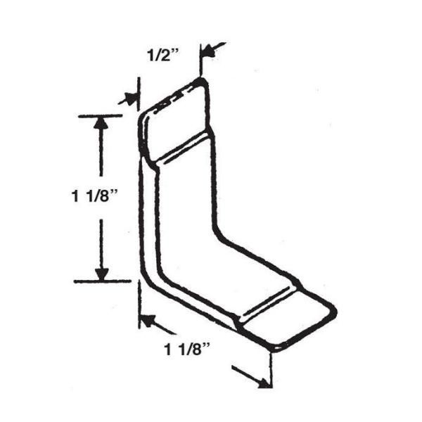 1-1/16 in. Drawer Guide Side Saddle (6-Pack)