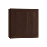 Home Decorators Collection Newport 24 in. W x 12 in. D x 24 in. H Assembled Plywood Wall Bridge Kitchen Cabinet in Manganite with Soft Close